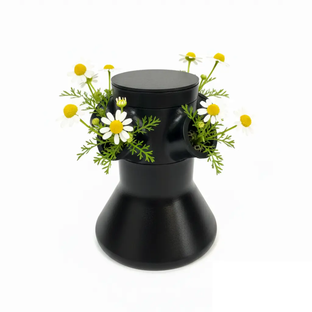 Mini Huerto Hidropónico Oficina Indoor + Nutrientes (Negro)