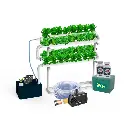 Kit Hidropónico N2 NFT Sistema para 32 Plantas, Jardín Interior Completo con Nutrientes, Semillas y Accesorios