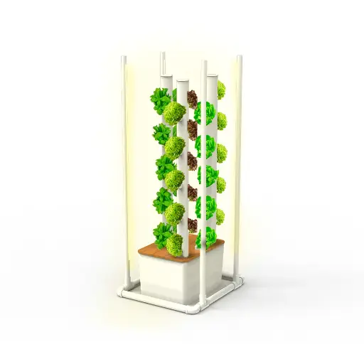Kit Hidropónico N19 Sistema de Torre para 30 Plantas, Jardín Interior Completo con Nutrientes, Semillas y Accesorios